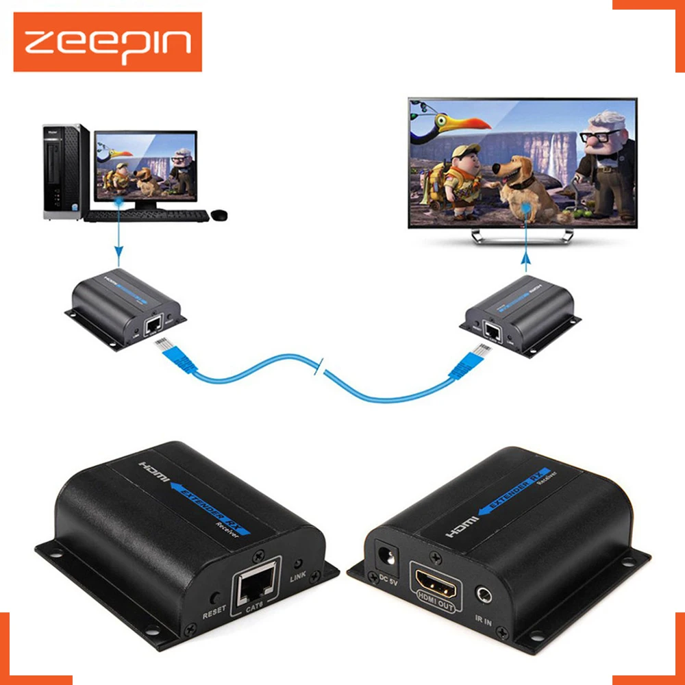Prix pour 60 m lkv372a 1080 p hdmi extender émetteur cat6 réseau signal câble ir contrôle rj45 câble splitter outil 3d pour tv projecteur Prix pour 60 m lkv372a 1080 p hdmi extender émetteur cat6 réseau signal câble ir contrôle rj45 câble splitter outil 3d pour tv projecteur