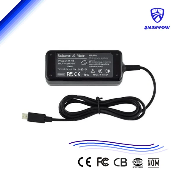 

Laptop Power Supply power adapter For Asus Eeebook X205 X205T X205TA E202 E202SA E202SA3050 E205SA TP200S TP200SA 19V 1.75A