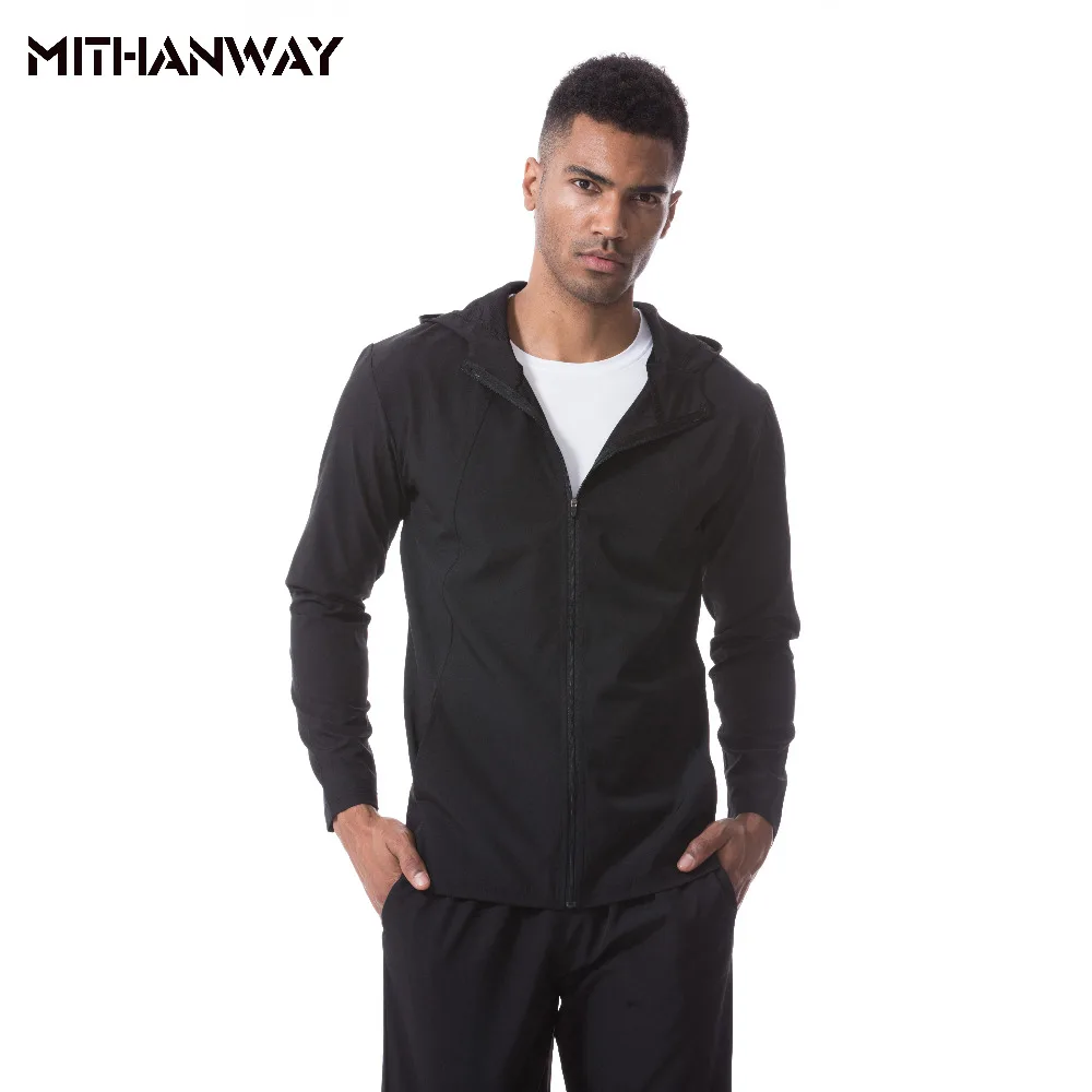 Mens Jackets Zipper Long Sleeve Running Jacket Gym Fitness Tight Tops Quick Dry Breathable