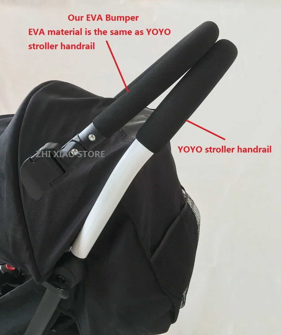 MomTan&reg; Baby Stroller Accessories PU leather or EVA handrest Bumper Bar for Yoya Babyzen Yoyo Yuyu Bee 3 Bee 5 handrail Armrest stroller accessories
