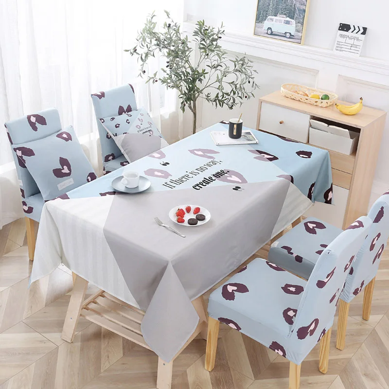 

Cat and dog pattern Table cloth Rectangular pattern Printed Tablecloth Home Protection and decorationTable cover 1pcs