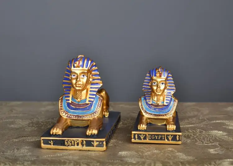 

Creative Sphinx Car Arrangements Egyptian Souvenir Sphinx Statue Sculpture New Style Tutankhamen Partnership Gift