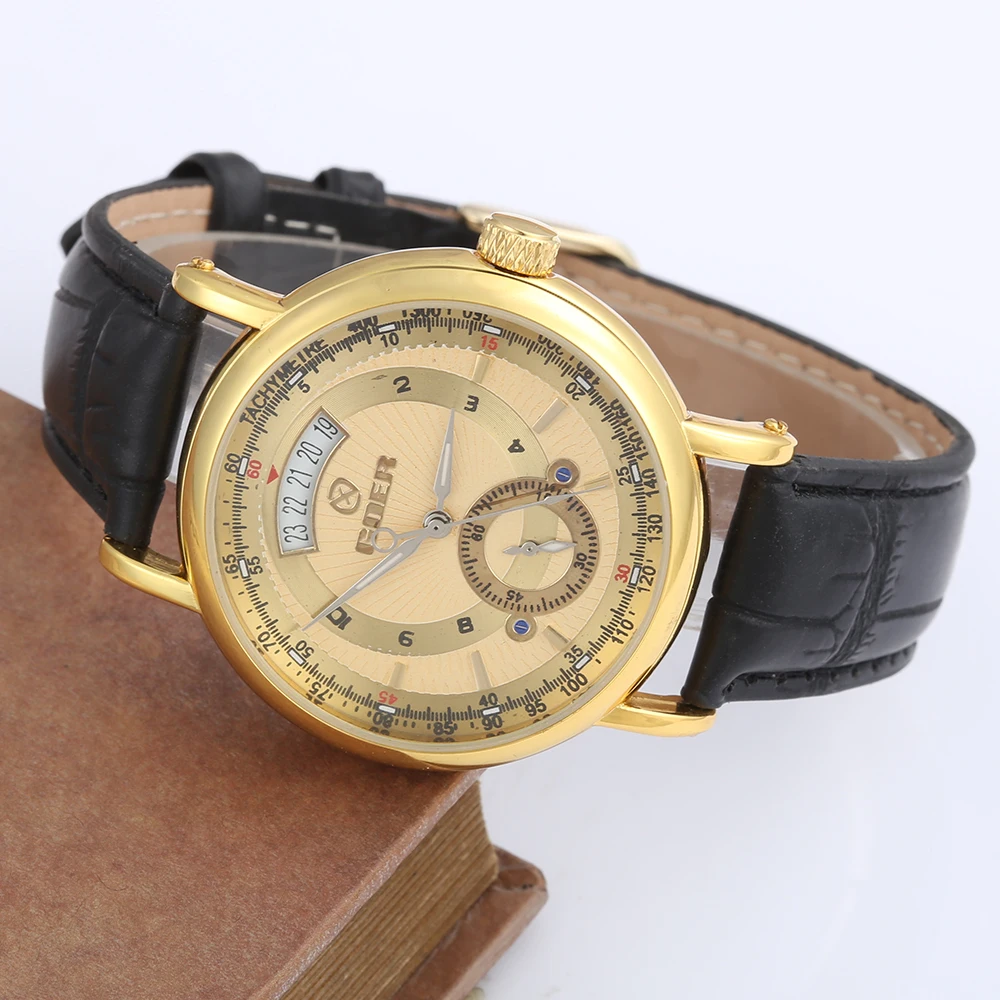 

GOER Relogio Masculino Top Brand Watches Men Luxury Gold Automatic Mechanical Watches For Men Fashion Casual Men Wristwatches