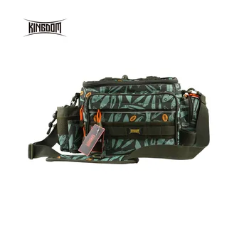 

Kingdom fishing Waterproof Fishing Bag Multifunctional Outdoor Adjustable Sided Waist Shoulder Carry Strap Waist Pack lyb-13