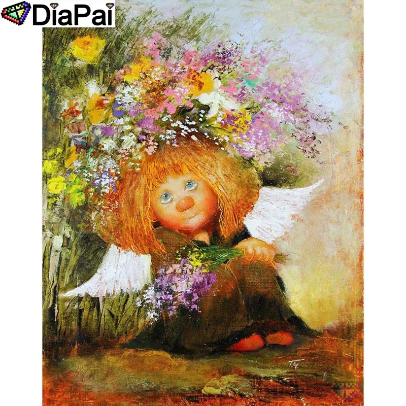 

DIAPAI 5D DIY Diamond Painting 100% Full Square/Round Drill "Cartoon kid" Diamond Embroidery Cross Stitch 3D Decor A23034
