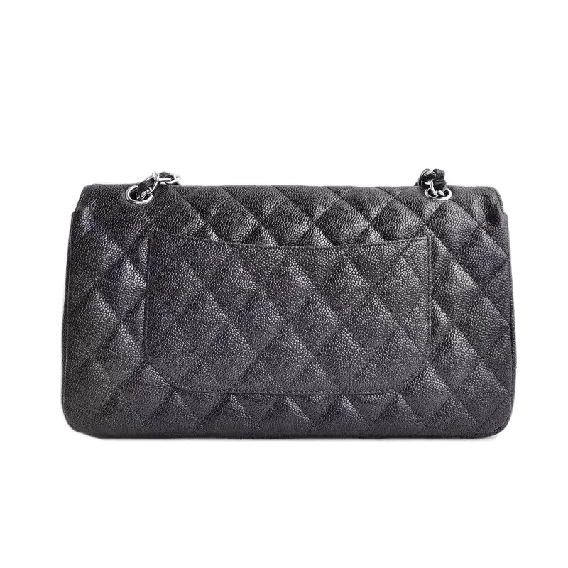 

top quality fashion women mini size caviar flap bag genuine leather caviar flap handbag