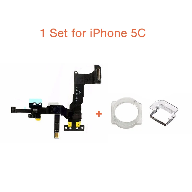 Front Camera Ring Holder For iPhone 5 5S 5C 6S 6 Plus Front Facing Camera Lens Right Proximity Sensor Flex Cable 2