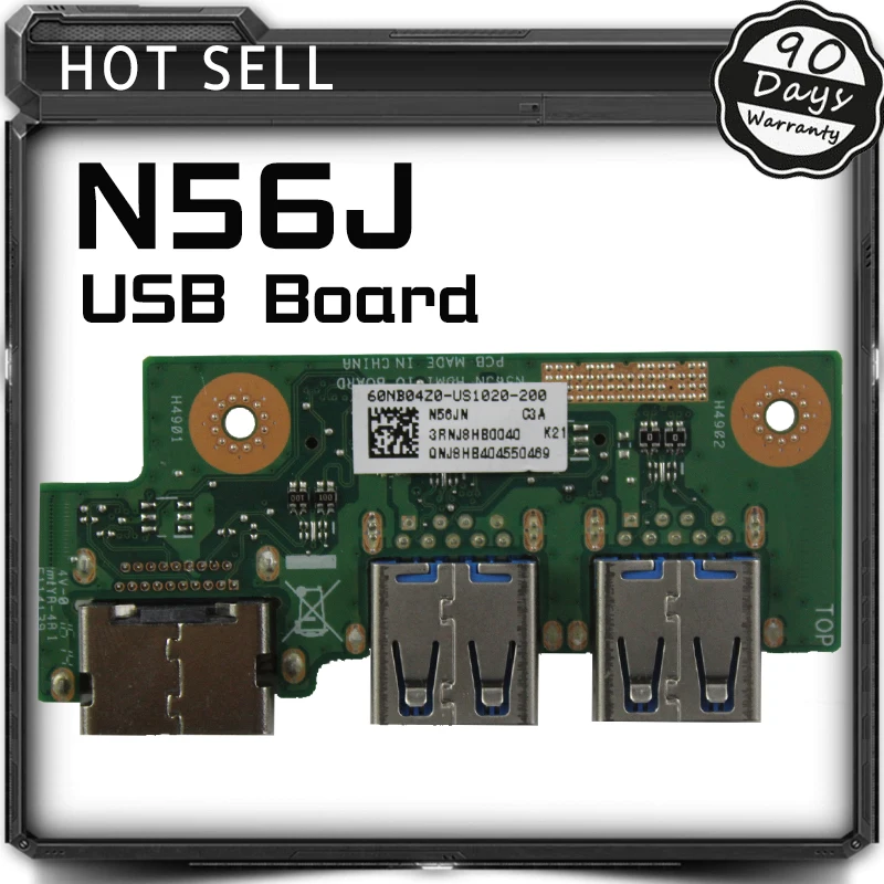 For ASUS N56 N56J N56JN N56JK N56JR USB HDMI board USB Card Laptop Audio USB IO