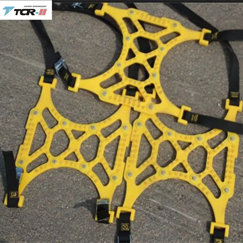 1x TPU Plastic Snow Chains Spikes for Tires Universal Car Tyre Winter Roadway Safety Chains Snow Climbing Mud Ground Anti Slip