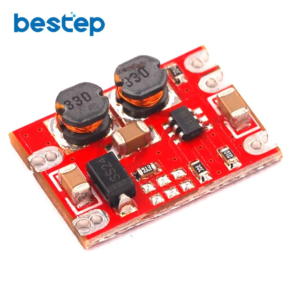 DC-DC Automatic Buck Boost Power Module Step Up and Down Board Input 3-15V Output 3.3V 4.2V 5V 9V 12V Electronic DIY PCB