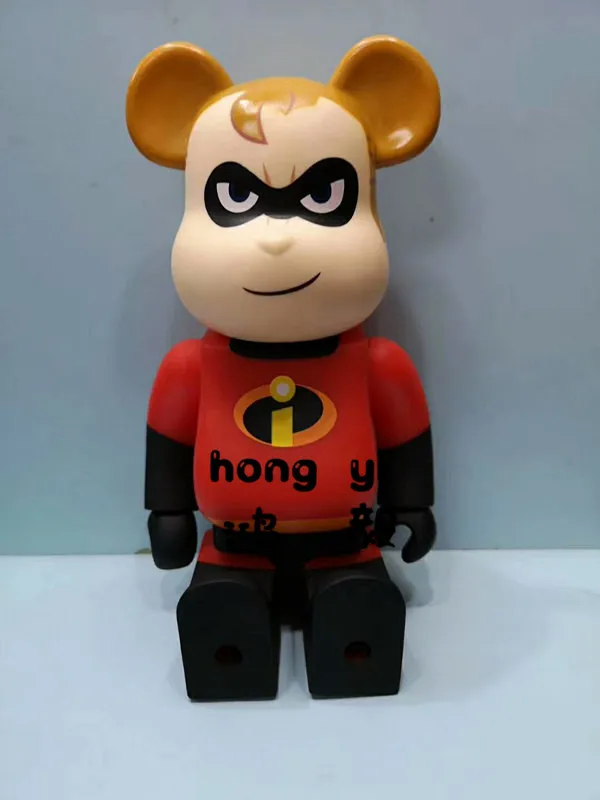 

2018.10 New Style 400% Bearbrick Superman violence PVC Action Figure Collectible Model toy Gifts AG645