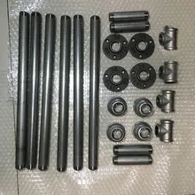 1 комплект промышленности 3/" трубы ножки стола ретро мебель ноги собрать Шкаф держатель трубы полки наборы 22 шт. аксессуары для мебели