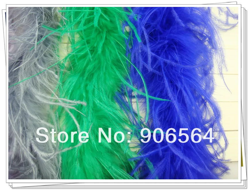 5 шт/лот 200 см(7") страусиные перья полосы Weddingor вечерние Боа Из Перьев Марабу 14 цветов выбраны