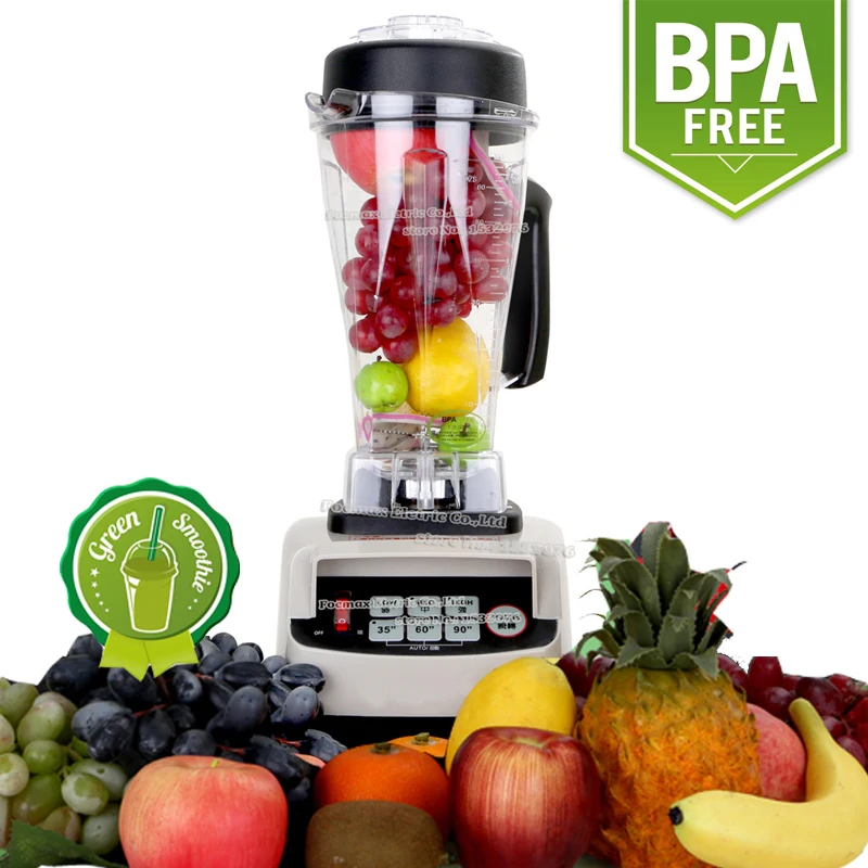 

EU/UK/US/AU Plug 3HP 2200W BPA Free 2L Digtial Automatical High Speed Electric Blender Mixer Food Processor Fruit Juicer