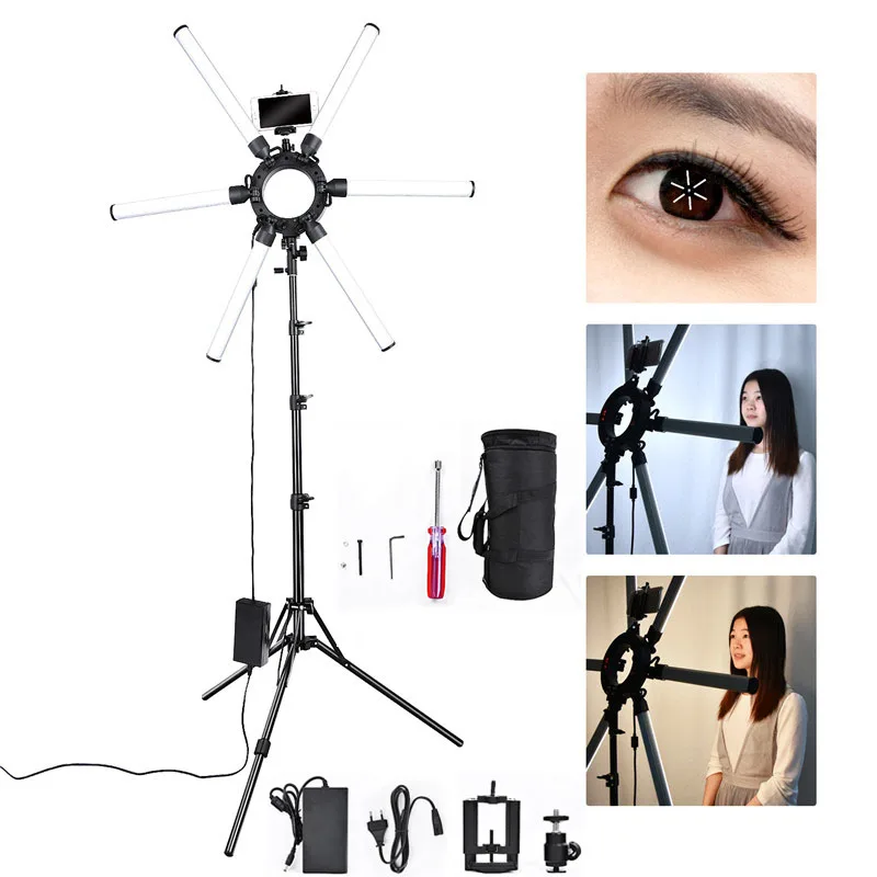  fosoto Photographic lighting 6 Tubes 336 leds 3200-5500K 120W Multimedia Extreme Star Light Lamp Wi - 32900289977