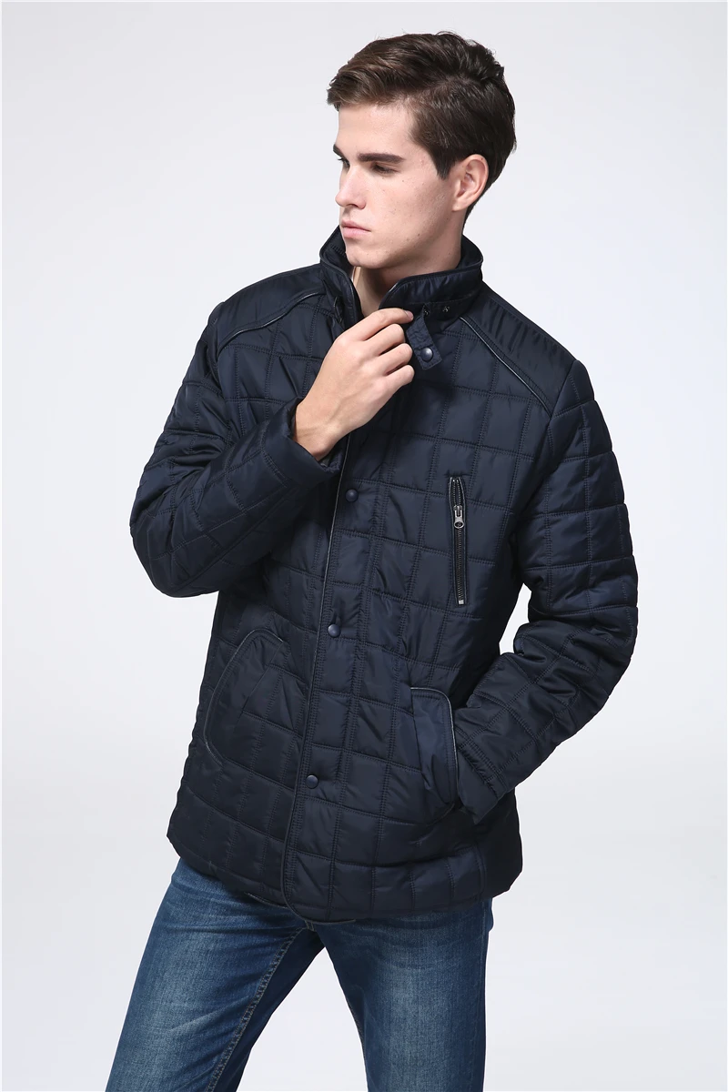 DAFEILI зимнее Теплое повседневное мужское длинное пальто с подкладкой больших размеров русская Парка темно-синяя черная стеганая куртка с меховой подкладкой
