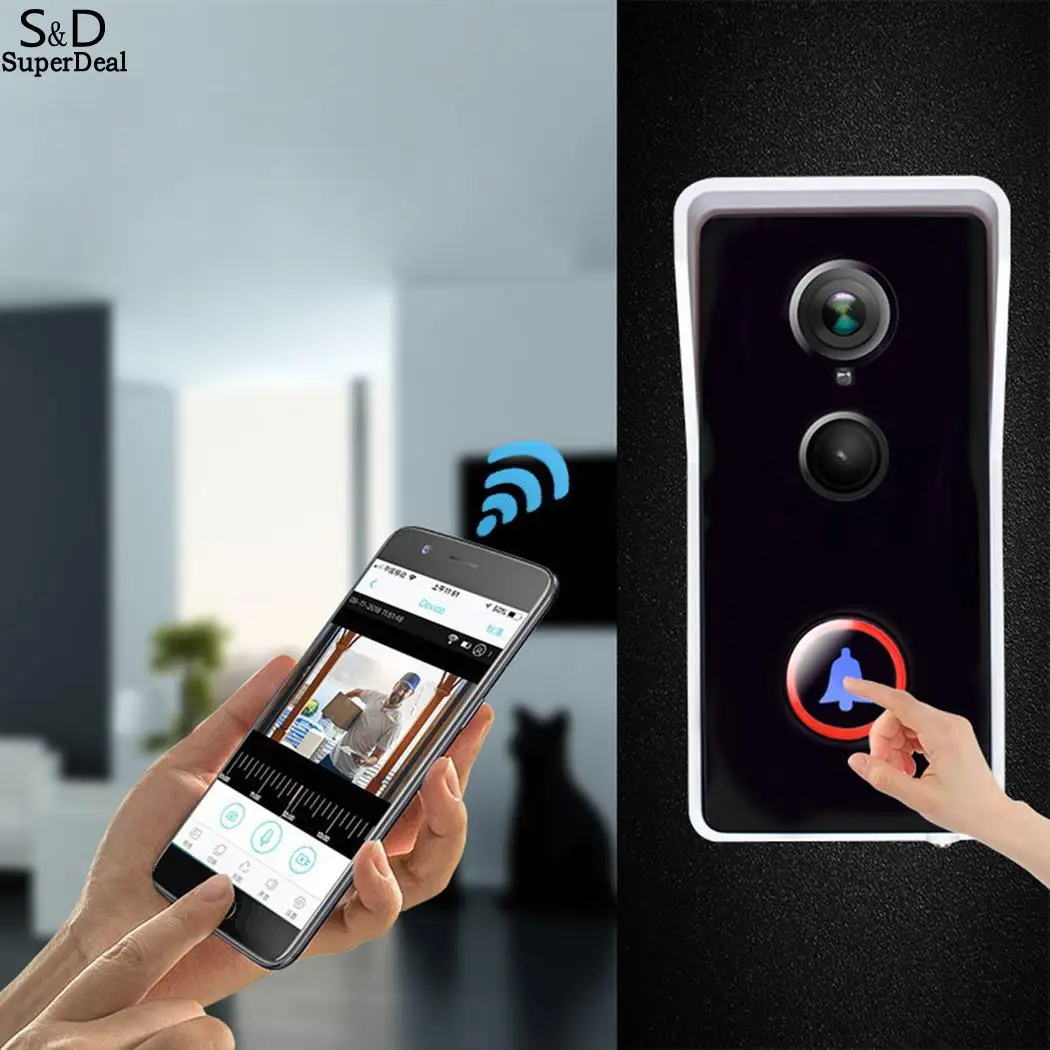 

WIFI Infrared Night Vision Waterproof Anti-theft IP65 Remote Phone Display Video Visual Doorbell User Manual