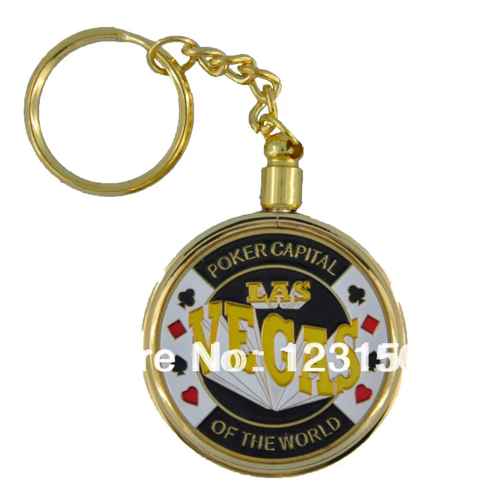 

JZ-028-1 Poker Capital, Card Protector, Texas Holdem Accessories, Keyring Gift Set