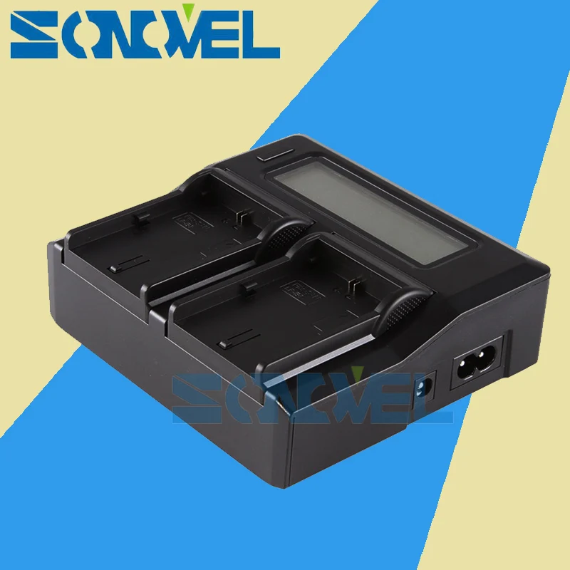 Carregador de Bateria para Sony Dual Channel Np-fm70 Np-fm90 Bc-v615a Np-qm91 Np-qm91d Np-fm500h Np-fm51 Np-fm55h Np-fm30 Lcd Np-fm50 –