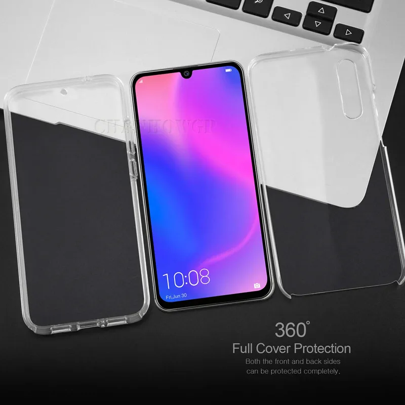 Двойной Мягкий силиконовый чехол с полным покрытием для Huawei P30 P20 P10 P9 P8 P Smart Plus Y9 Y6