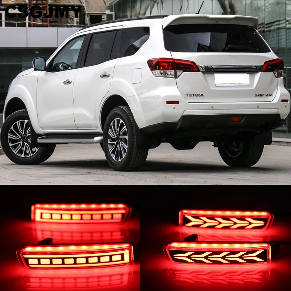 

CSGJMY Car LED Rear Bumper Reflector Tail lamp Rear Brake Light For Infiniti FX37/35/50/Nissan/Sentra/Juke/Murano/Quest/Terra