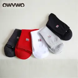 OWVWO 5 пар/лот 2018 Новый Для мужчин, Цвет модные хлопковые носки Пот Для мужчин носки