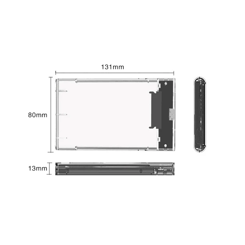 Ult-лучший 2,5 дюймовый Usb 3,0 SATA Hdd Box Ssd Hdd жесткий диск Внешний Hdd корпус прозрачный чехол без инструмента