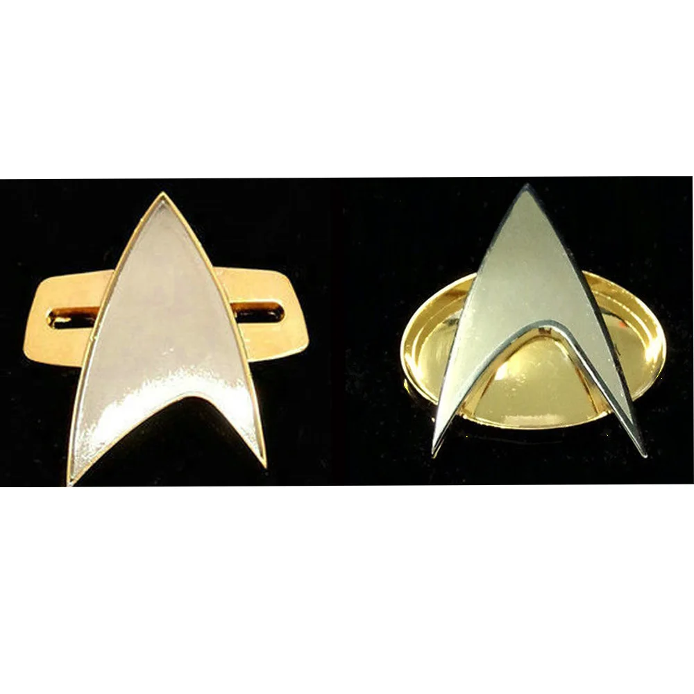 

Star Trek Badge Pin The Next Generation Voyager Communicator Metal Alloy With Gift Box New Cosplay Insignia Party Halloween Prop