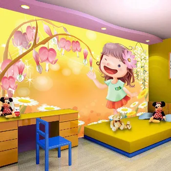 

Fashion adhesive wallpaper Environmental Mural non-woven wall paper the fairy tale background homedecoration