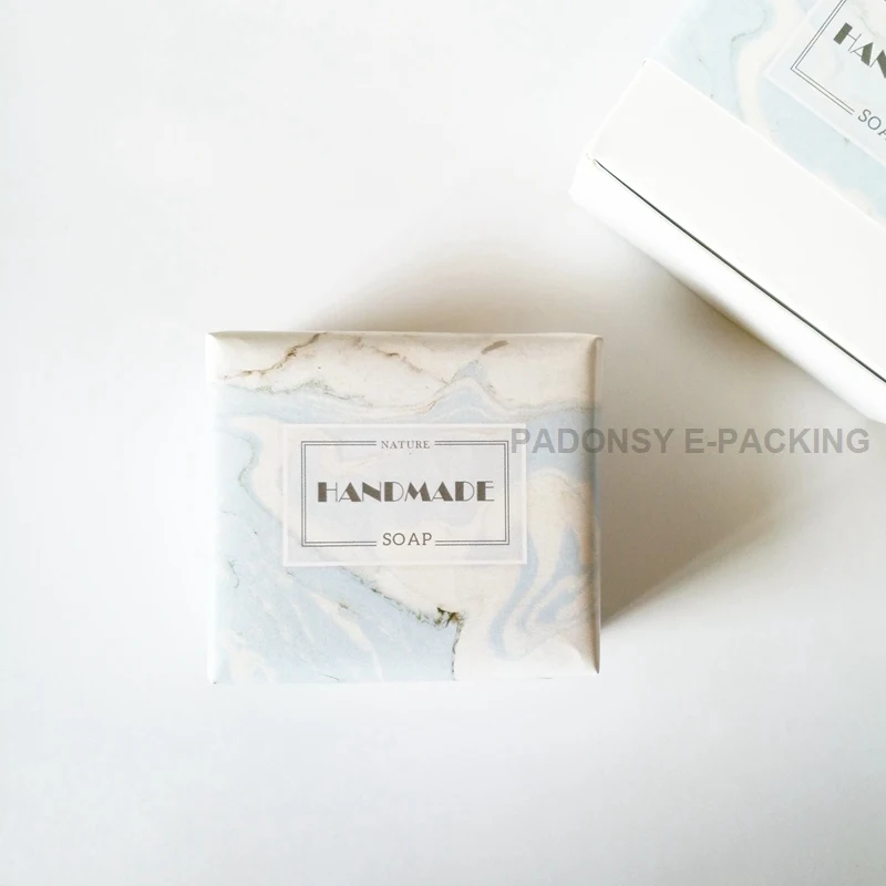 Мраморная напечатанная натуральная упаковочная бумага для мыла ручной работы упаковка для мыла обертка для мыла Талия