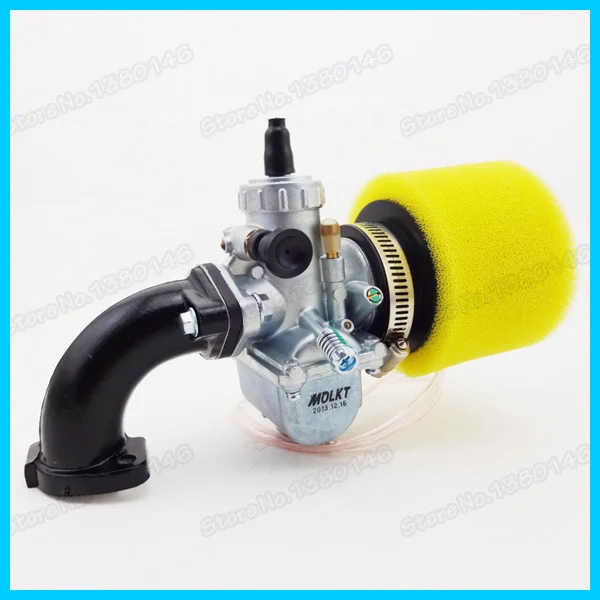 

45mm Yellow Air Filter & Manifold Intake Pipe & 26mm Molkt Carburetor Carb For 140cc 150cc 160cc Thumpstar SSR Pit Dirt Bike Avt
