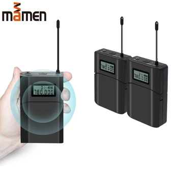 

MAMEN VM-8 6 Channels High Frequency Receiver&Transmitter Wireless Lapel Clip Lavalier Mic Remote Recording Microfono for Camera