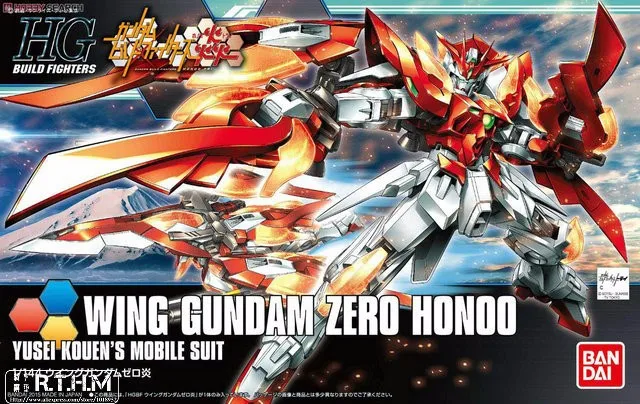 

1pcs Bandai HG Build Fighters HGBF033 1/144 Wing Gundam Zero Honoo Mobile Suit Assembly Model Kits action figure gunpla juguetes
