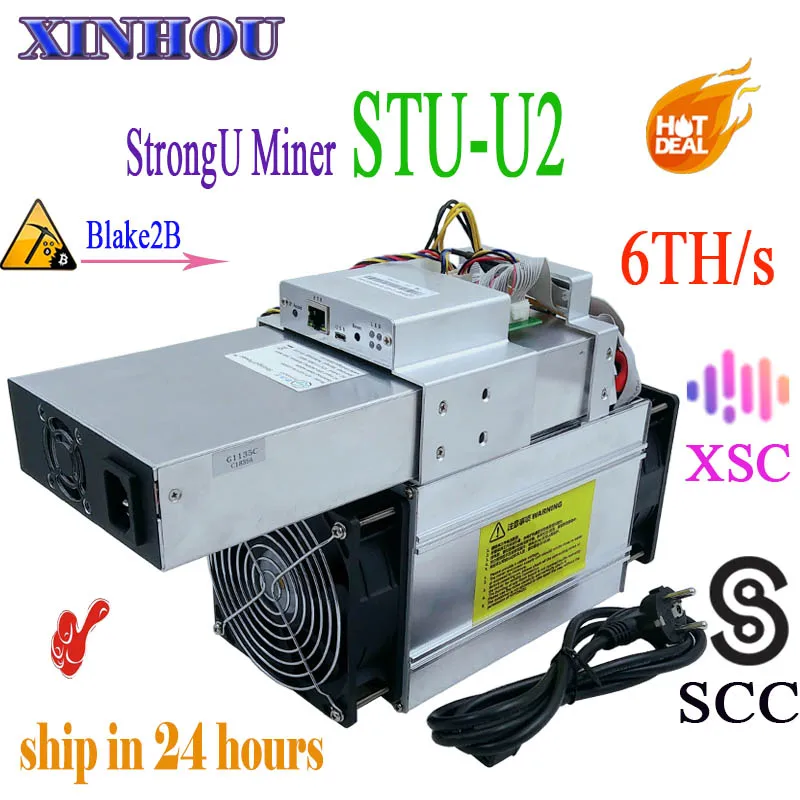 Новые Asic SC Шахтер StrongU Шахтер STU-U2 Blake2b 7TH/S 1600 Вт Siacoin добыча лучше чем Antminer A3 Innosilicon S11