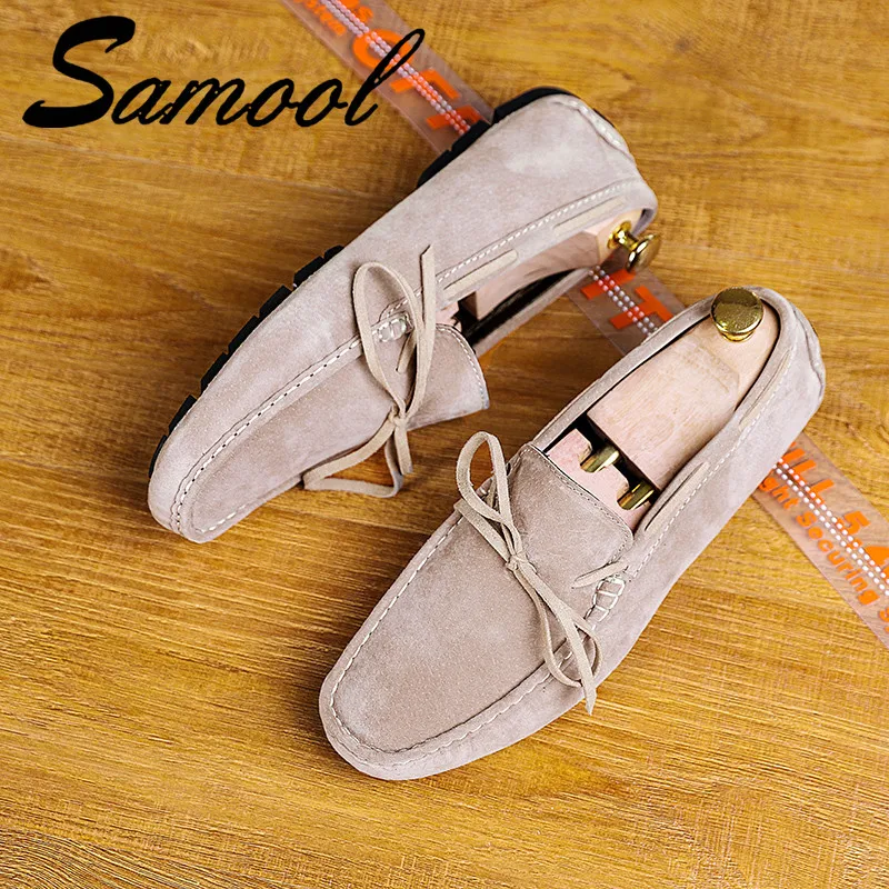 

Men Casual Suede Loafers Black Solid Leather Driving Moccasins Gommino Slip on Men Formal Shoes Male Loafers Sapatos Homens Sex3