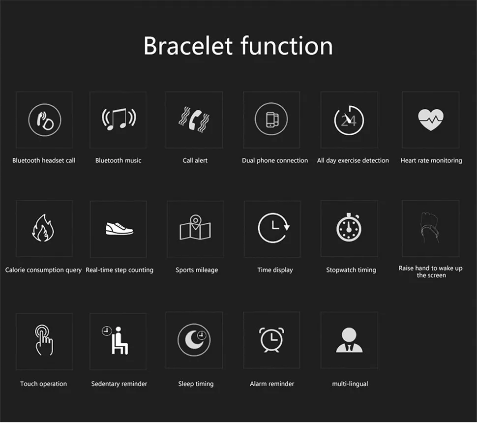 YKSO Pedometer Smart Bracelet with Bluetooth Earphone Fitness bracelet iY3 Plus Talk Band Heart Rate Monitor Smart Bracelet     (3)