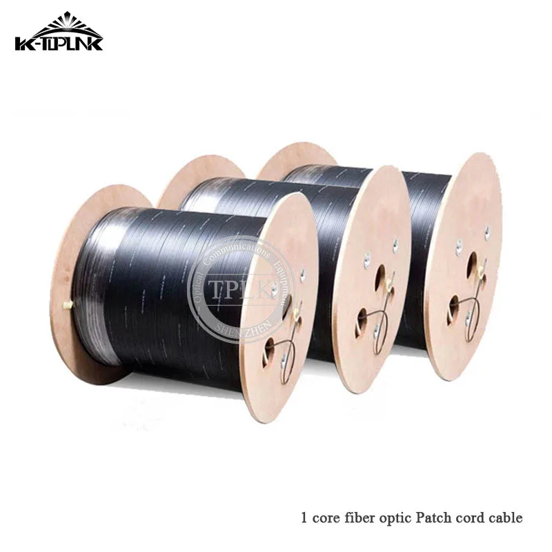 

1 core FTTH fiber optical drop cable 1 core 500M/roll Indoor and outdoor 1core FTTH cable Black /white Single core shielded wire