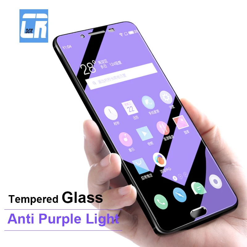 

2.5D Premium Anti Purple Light Tempered Glass for Meizu M6 Note M6S Protective Film for Meizu Pro 7 Plus 15 M15 Screen Protector