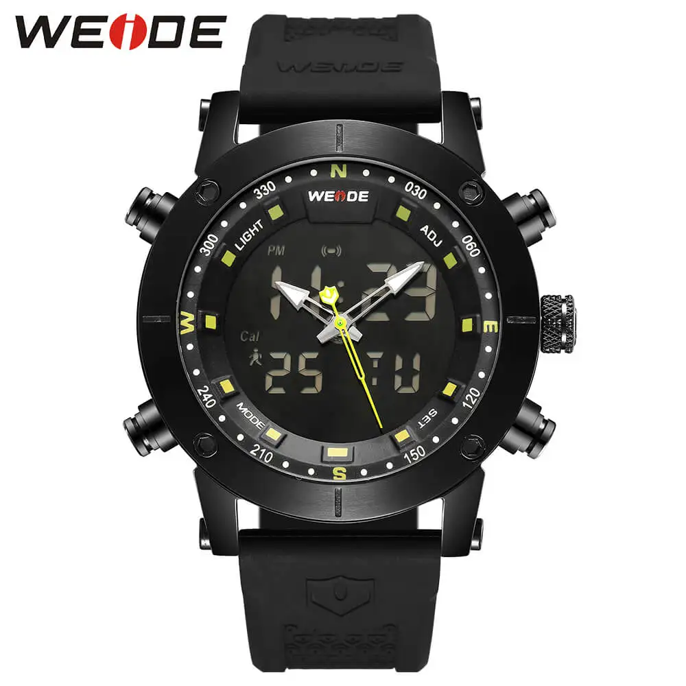 

WEIDE luxury Genuine LCD digital Sport fitness watch alarm clock men Water Resistant Analog Quartz watches amazfit bip gift box