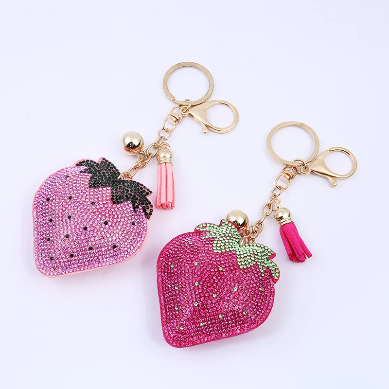 The latest Fashion Classic Strawberry Keychain Lovely Strawberry