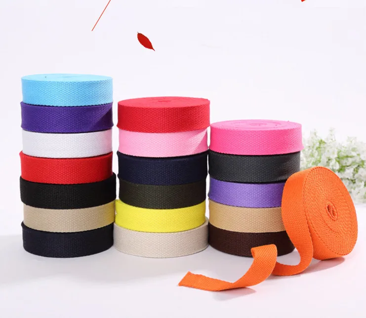 Wholesales 3cm Width 50 meter Thick 1.8mm Canvas Webbing Tape Shoulder ...