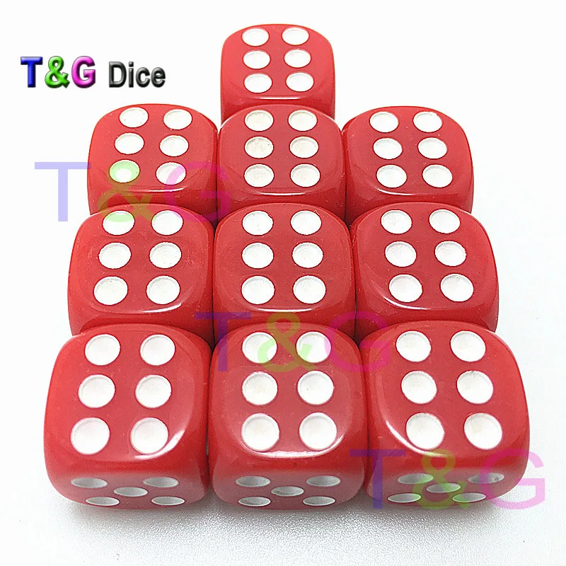 14*14*14mm 6 Colors Casino d6 Dice with standard dots,drinking gambling novelty dice for entertainment Board Game