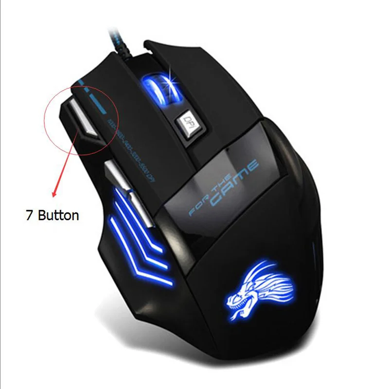 Профессиональная проводная USB мышь X8 6 кнопок 5500DPI|mouse logitech|mouse pad optical mousemouse soft |
