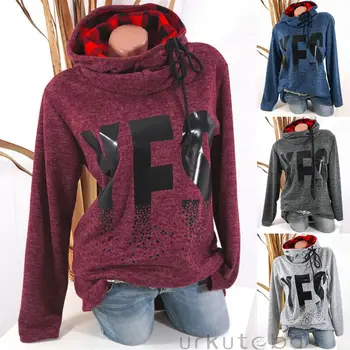 

Womens Hoodie Sweatshirt Long Sleeve Sweater Blouse Jumper Pullover Tops Coat Spring Autumn Long Sleeveless Sweatshirt Womens