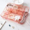 MeyJig Makeup Cosmetic Storage Box Desk Bathroom Organizer Large Capacity Makeup Display Case Brush Lipstick Holder 5
