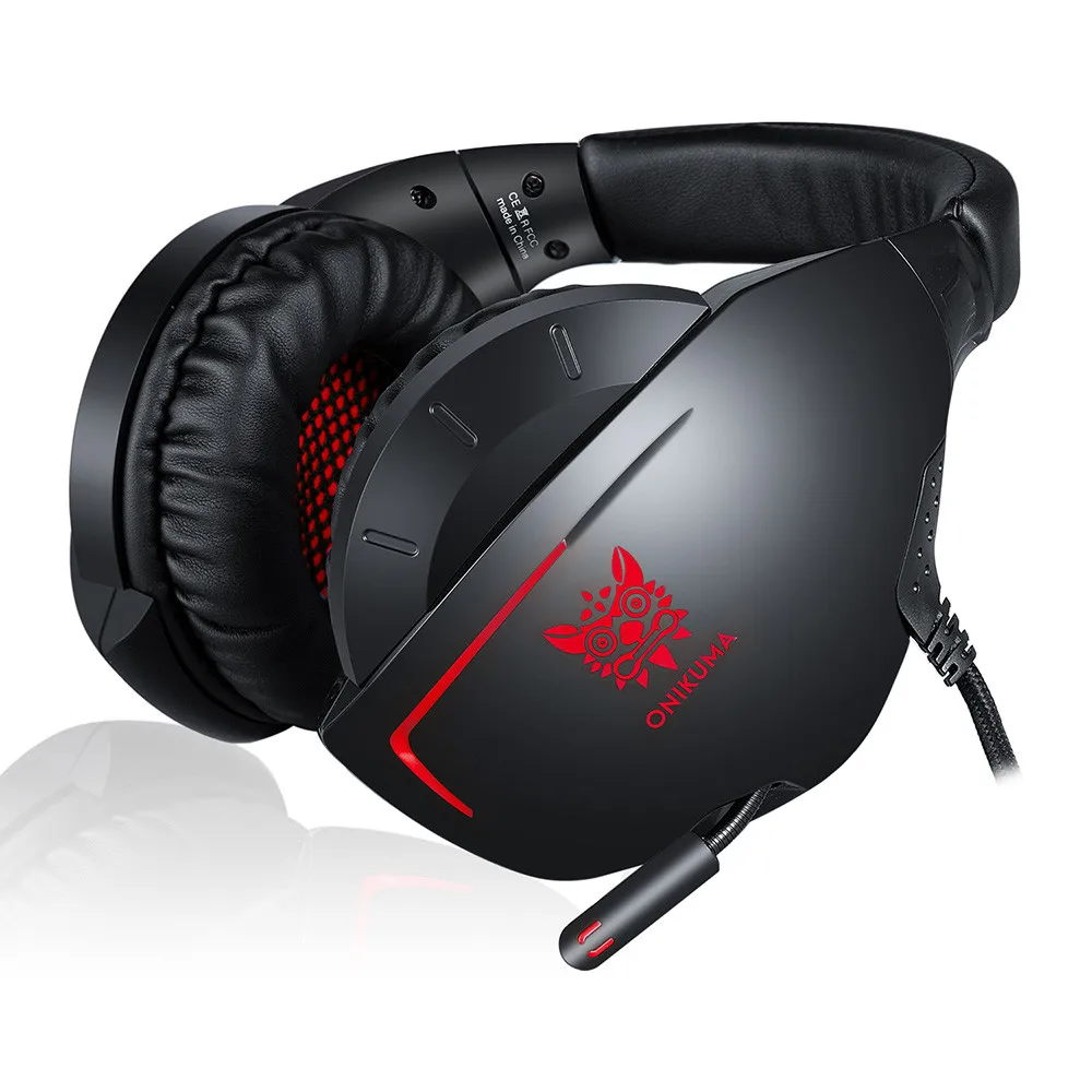 ONIKUMA K7 Casque PS4 игровая гарнитура с микрофоном Проводные PC Gamer стерео наушники с гарнитурой для нового Xbox One/ноутбука планшета