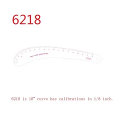Règle à courbe en plastique de 18 pouces, forme variable, n ° 6218 