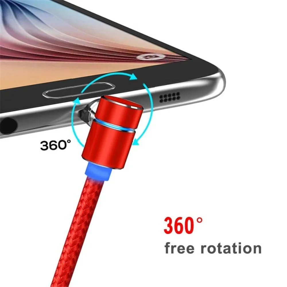 1 м 2 90 градусов 8 контактный IOS USB Магнитный кабель для быстрой зарядки зарядное