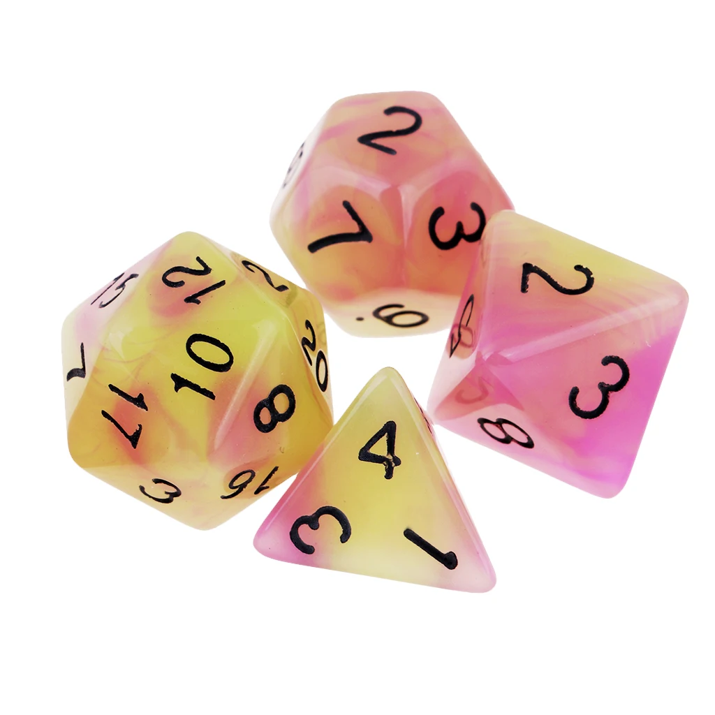 Polyhedral игральные кости DnD Multi Side Dices для ролевых настольных игр D4 D8 D10 D20 D40|Кубики| |