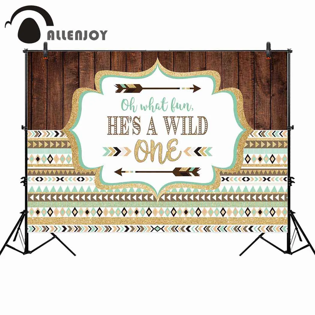 Allenjoy wild one фон для дня рождения деревянные джунгли лесной на заказ фотостудия